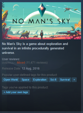Mixed reviews for No Man's Sky